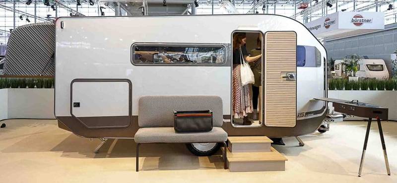 Caravane du futur par Bürstner à Düsseldorf